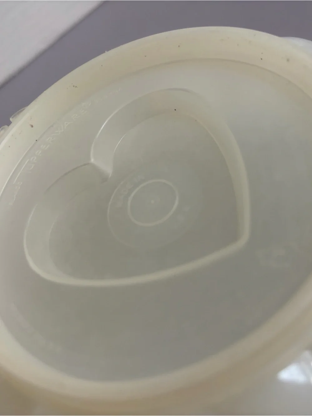 Tupperware molded serving